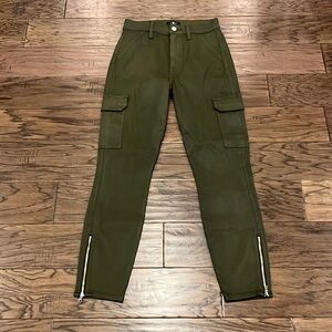 7 For All Mankind Cropped Coated Cargo Size 27